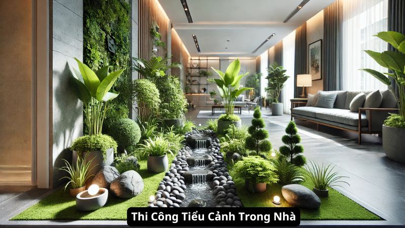 Thi Công Tiểu Cảnh Trong Nhà: Xu Hướng Mang Thiên Nhiên Vào Không Gian Sống