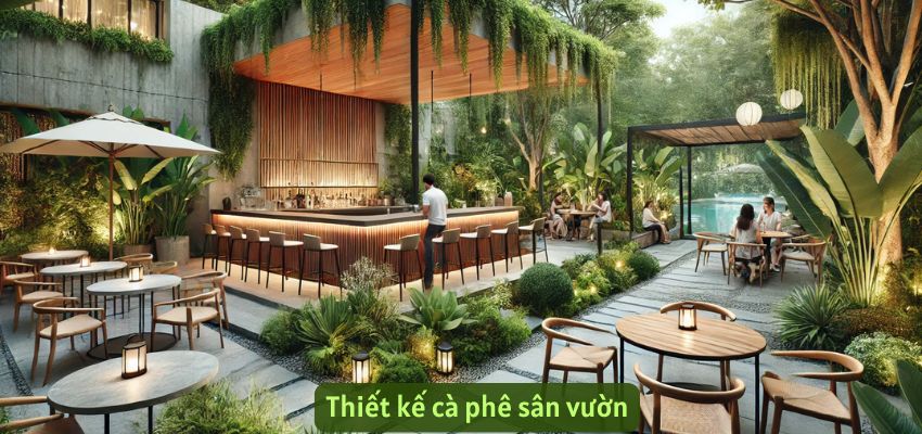 Thiết kế cà phê sân vườn: Hòa mình vào thiên nhiên giữa lòng đô thị