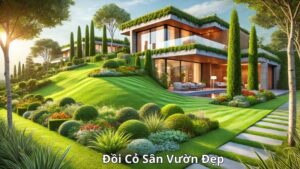 Đồi Cỏ Sân Vườn Đẹp: Tạo Điểm Nhấn Xanh Cho Không Gian Sống